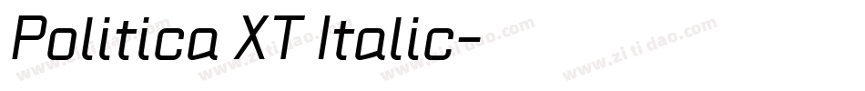 Politica XT Italic字体转换